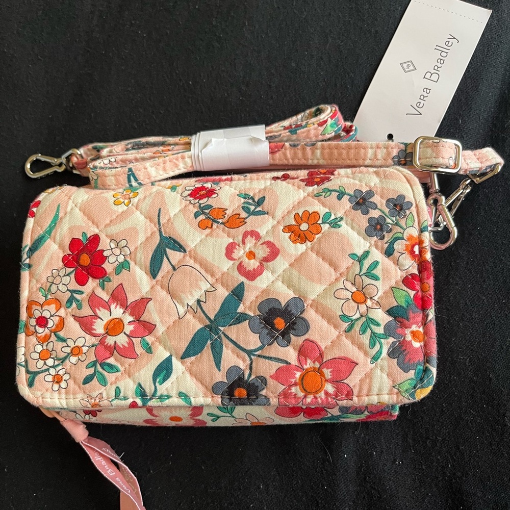 RFID All in One Crossbody in the pattern Prairie Paisley-NWT!!